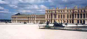 Barock - Fassade von Schloss Versailles - Gartenansicht