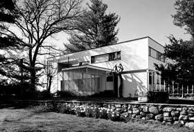 Bauhaus Architektur in USA - Walter Gropius Haus in Lincoln Massachusetts 1938