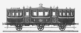 Historismus - Eisenbahn Salonwagen 1853