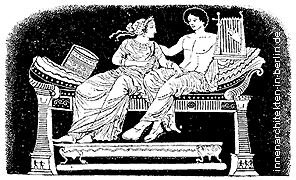 Möbel in der griechischen Antike - Liegebett