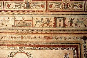 Innenarchitektur Römische Antike - domus aurea Fresco