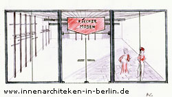 Einrichtung Design Entwurf Planung 1 - Ladenbau Ladengeschäft Damenmode Fashion Store im Stil factory outlet Berlin Ladenausbau